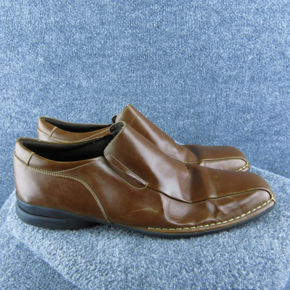 Unlisted Pave‎ Men Loafer Shoes Size 15 Medium Brown Synthetic Slip On